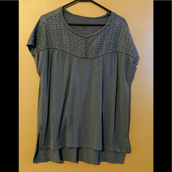 Lane Bryant Tops - Lane Bryant Slate Blue Tee